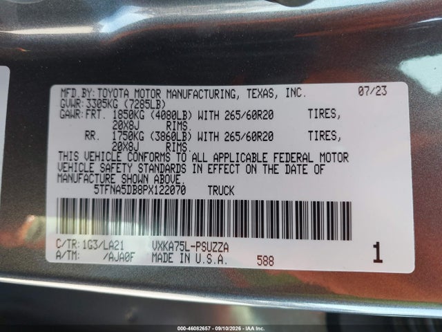 2023 TOYOTA TUNDRA 4WD PLATINUM 9
