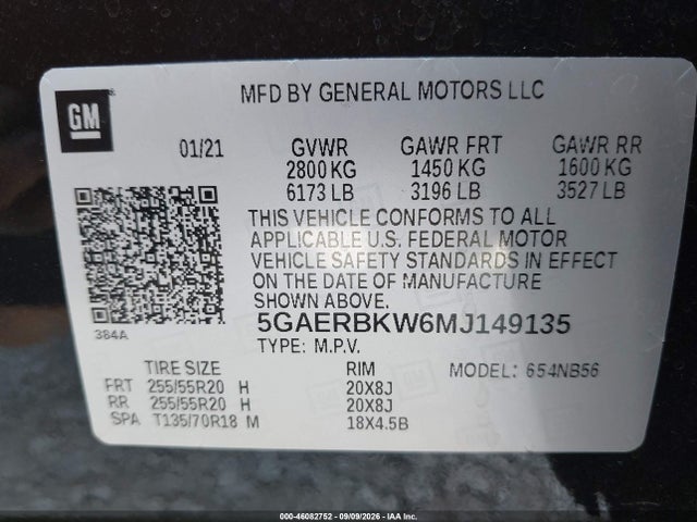 2021 BUICK ENCLAVE FWD ESSENCE 9