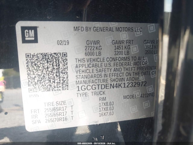 2019 CHEVROLET COLORADO Z71 9