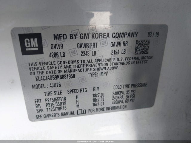 2019 BUICK ENCORE FWD PREFERRED 9