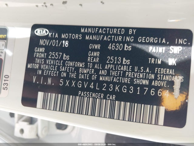 2019 KIA OPTIMA SX TURBO 9