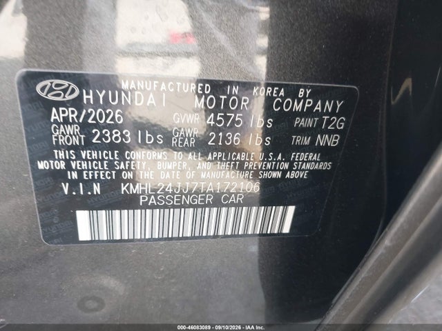 2026 HYUNDAI SONATA HYBRID BLUE 9