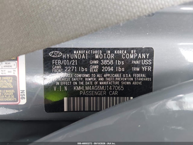 2021 HYUNDAI ELANTRA SEL 9