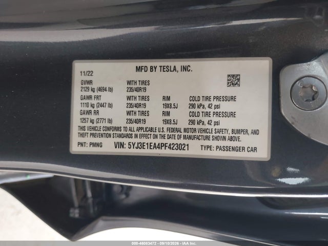 2023 TESLA MODEL 3 9