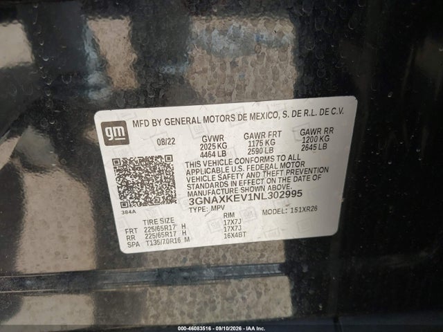 2022 CHEVROLET EQUINOX FWD LT 9