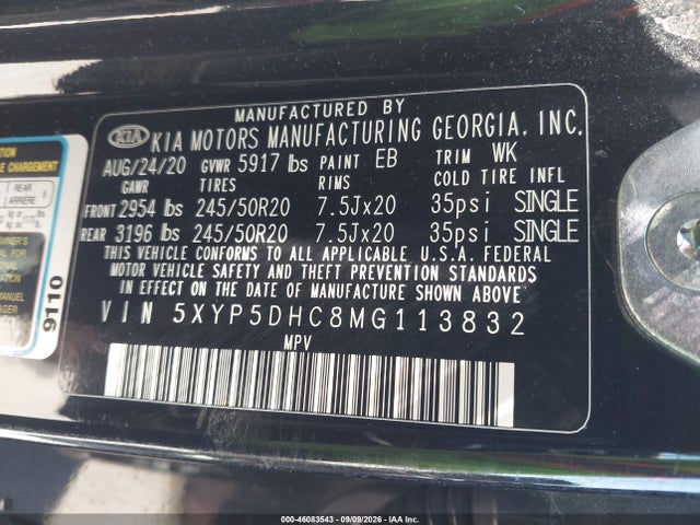 2021 KIA TELLURIDE SX 9