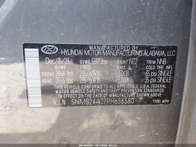 2023 HYUNDAI SANTA FE SEL 9