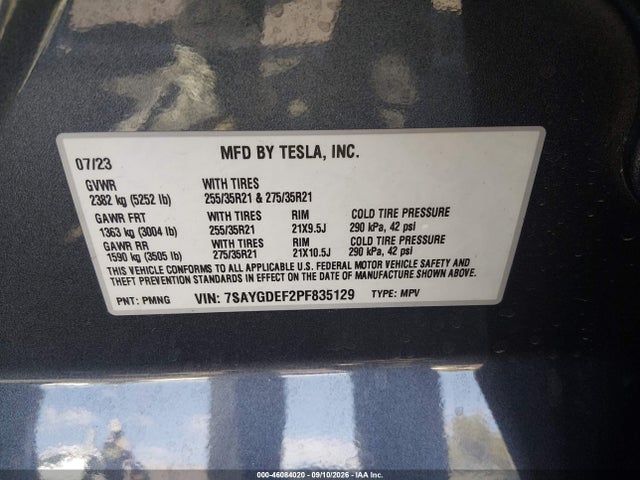 2023 TESLA MODEL Y PERFORMANCE DUAL MOTOR ALL-WHEEL DRIVE 9
