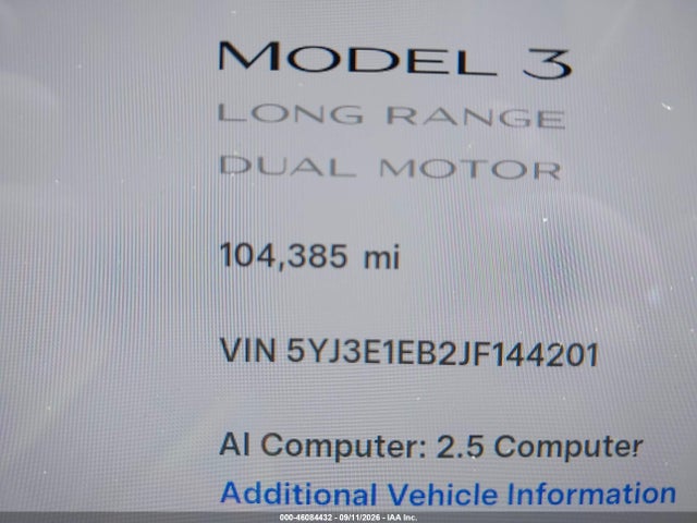 2018 TESLA MODEL 3 LONG RANGE/PERFORMANCE 14