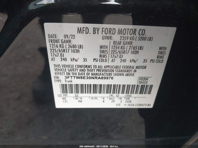 2022 FORD MAVERICK XL 9