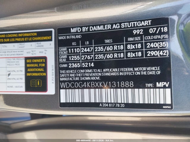 2019 MERCEDES-BENZ GLC 300 4MATIC 9