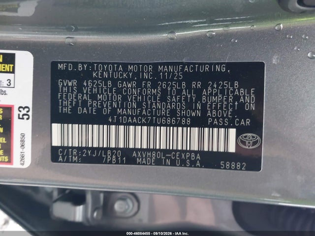 2026 TOYOTA CAMRY XSE 9