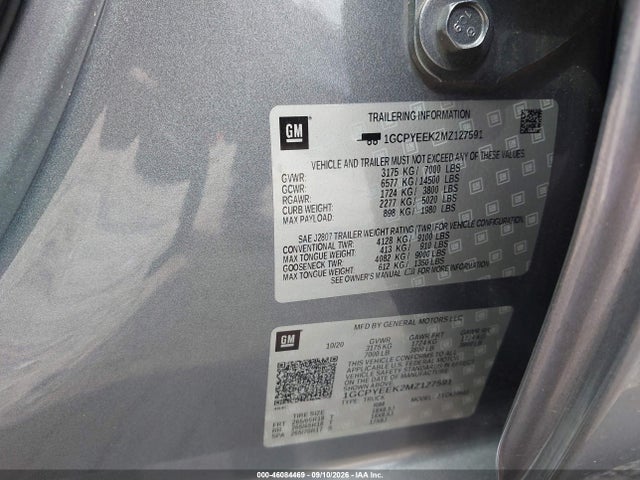 2021 CHEVROLET SILVERADO 1500 4WD SHORT BED RST 9