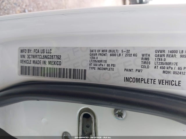 2022 RAM 3500 CHASSIS TRADESMAN/SLT/LARAMIE/LIMITED 9