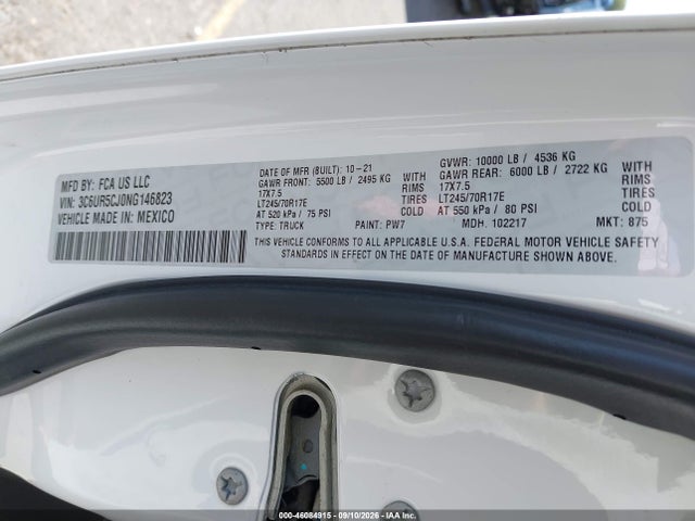 2022 RAM 2500 TRADESMAN 4X4 6'4 BOX 9
