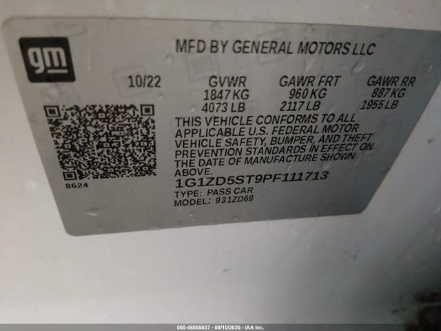 2023 CHEVROLET MALIBU FWD 1LT 9