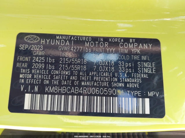 2024 HYUNDAI KONA SEL 9