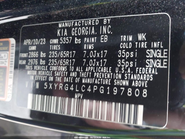 2023 KIA SORENTO LX 9