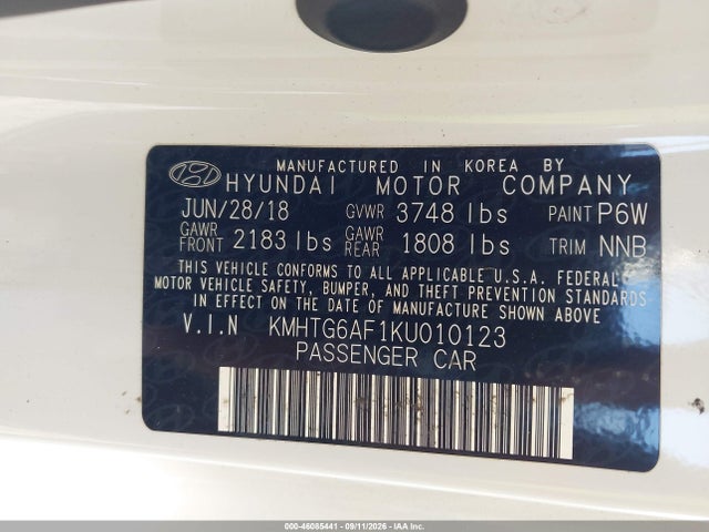 2019 HYUNDAI VELOSTER 2.0 9