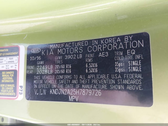 2017 KIA SOUL 9