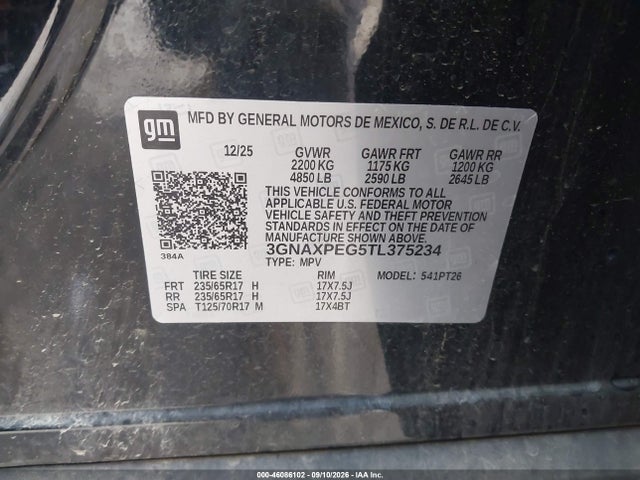 2026 CHEVROLET EQUINOX AWD LT 9