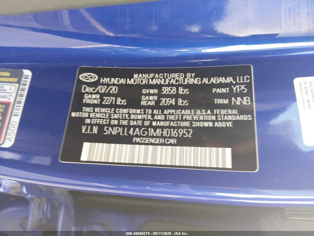 2021 HYUNDAI ELANTRA SE 9