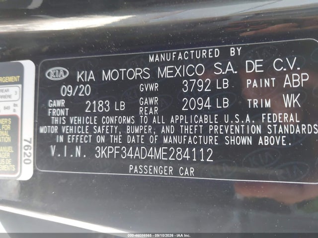 2021 KIA FORTE GT-LINE 9