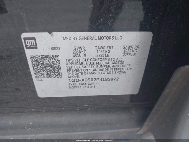 2023 CHEVROLET BOLT EV FWD 2LT 9
