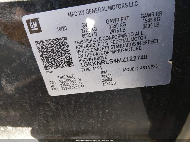 2021 GMC ACADIA AWD SLE 9