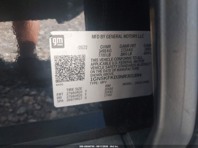 2022 CHEVROLET SUBURBAN 4WD PREMIER 9
