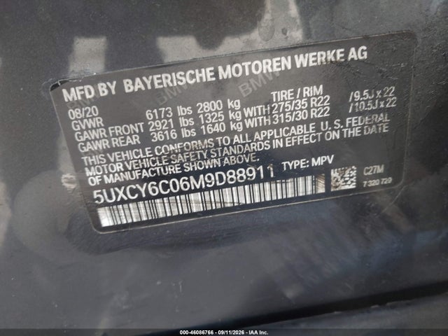 2021 BMW X6 XDRIVE40I 9