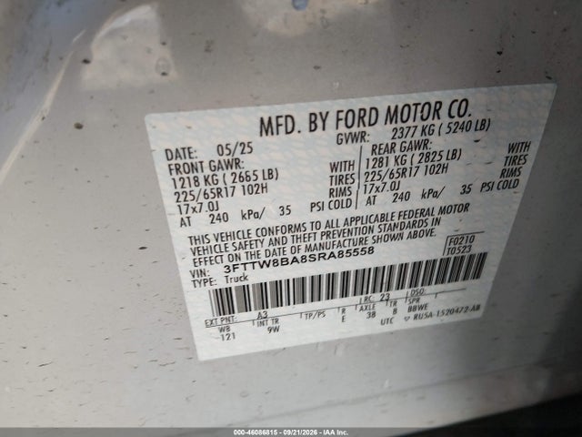 2025 FORD MAVERICK XL 9