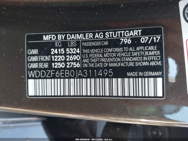 2018 MERCEDES-BENZ AMG E 43 4MATIC 9