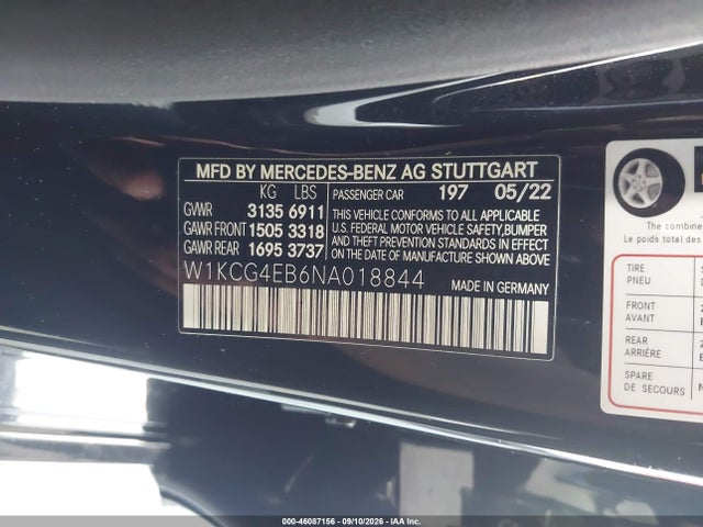 2022 MERCEDES-BENZ EQS 580 4MATIC 9