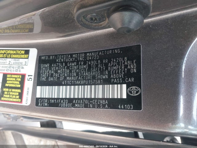 2023 TOYOTA CAMRY LE 9