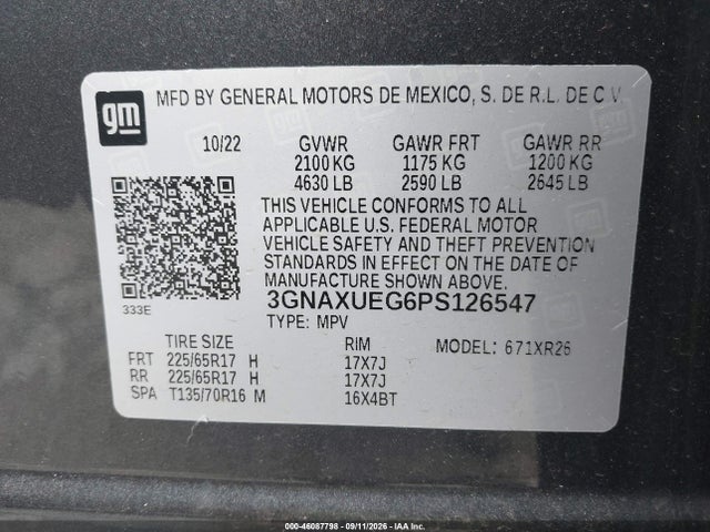 2023 CHEVROLET EQUINOX AWD LT 9