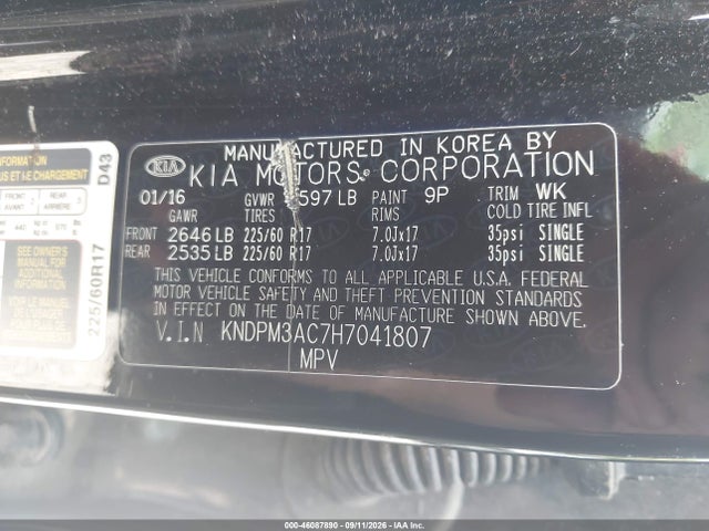 2017 KIA SPORTAGE LX 9