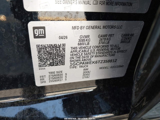 2026 CHEVROLET SILVERADO 1500 2WD SHORT BED RST 9