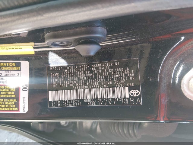 2017 TOYOTA COROLLA LE 9