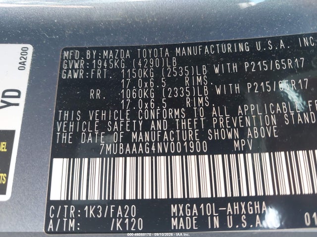 2022 TOYOTA COROLLA CROSS LE 9