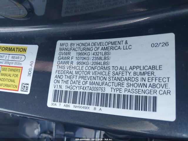 2026 HONDA ACCORD SE 9