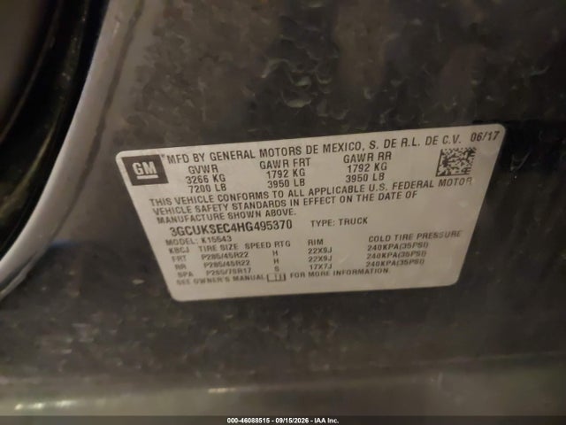 2017 CHEVROLET SILVERADO 1500 2LZ 9