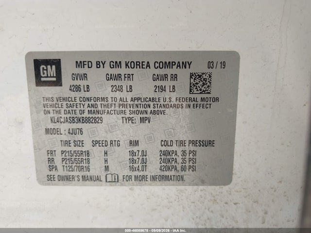 2019 BUICK ENCORE FWD PREFERRED 9