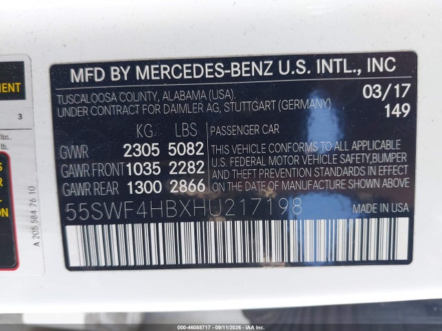 2017 MERCEDES-BENZ C 350E 9