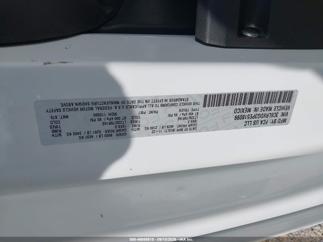 2023 RAM PROMASTER 2500 HIGH ROOF 159 WB 9