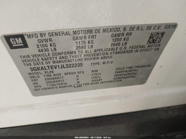 2018 GMC TERRAIN SLE 9