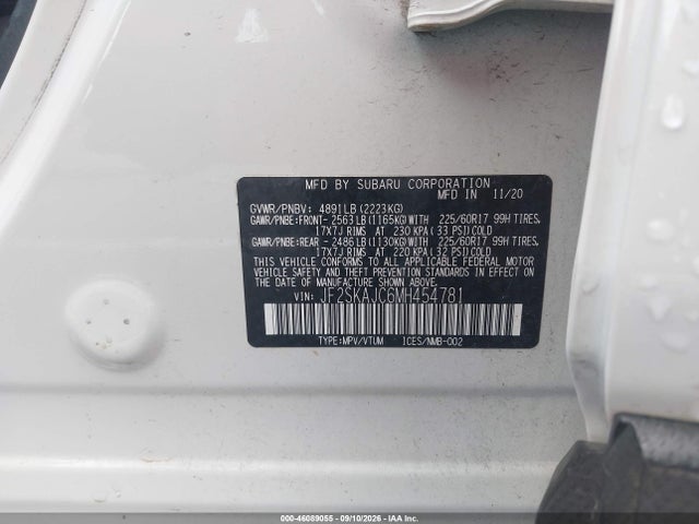 2021 SUBARU FORESTER PREMIUM 9