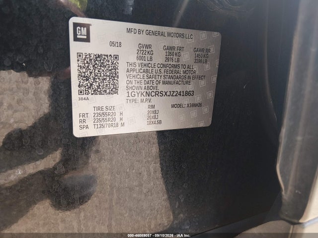 2018 CADILLAC XT5 LUXURY 9