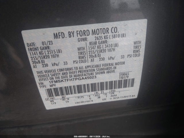 2023 FORD EXPLORER LIMITED 9