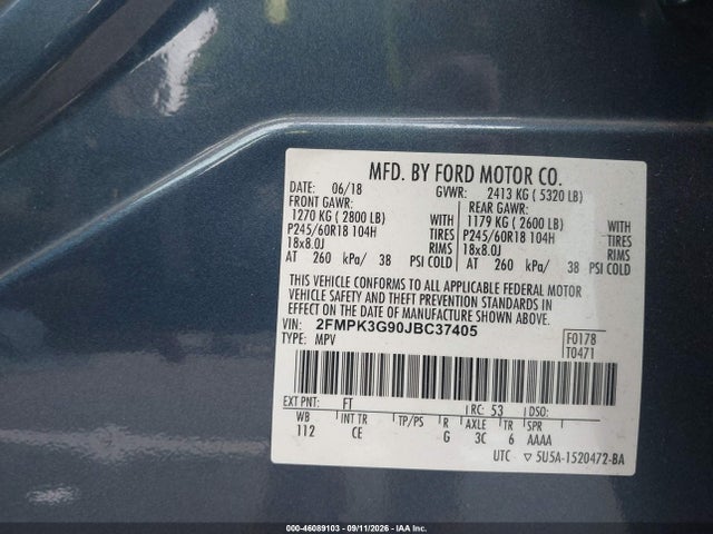 2018 FORD EDGE SE 9